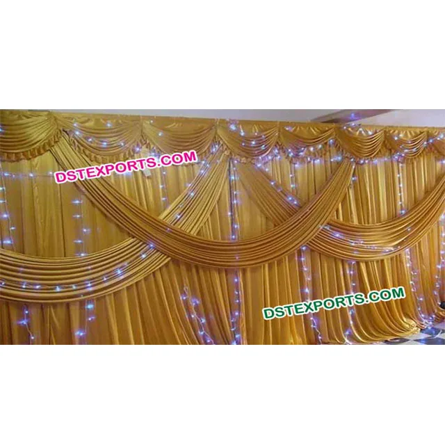 Indian Wedding Golden Backdrop Wedding Mandap Backdrops Decoration Royal  Wedding Stage Backdrop Cloth Frames - Buy Wedding Backdrop Drape Curtains,Wedding  Mandap Backdrop,Wedding Stage Background Backdrop Product on 