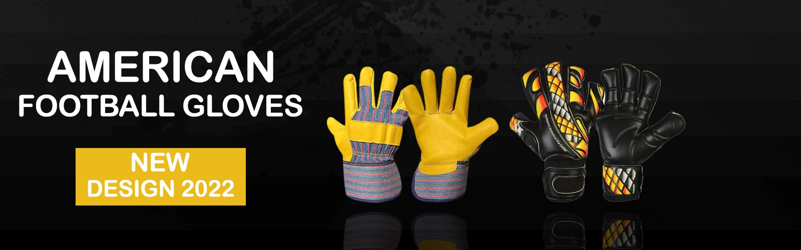 New Arrival American Football Receiver Gloves Joker Design Football