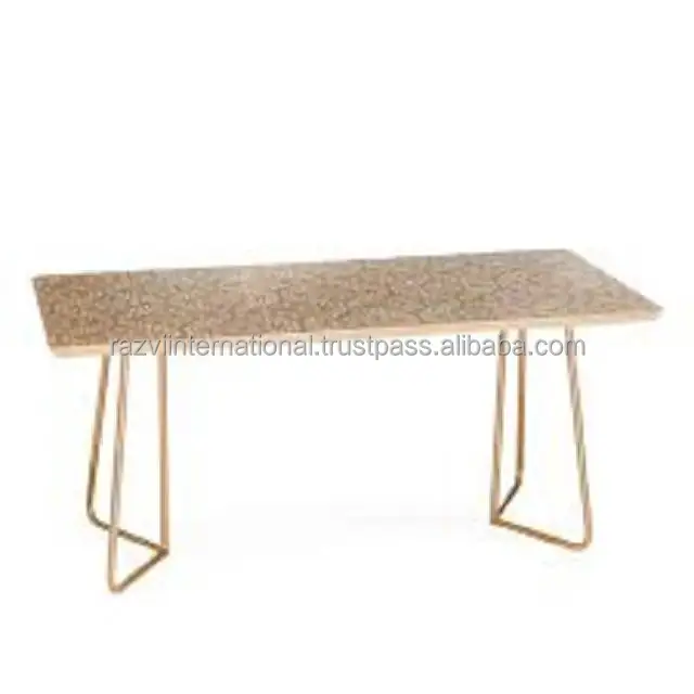 Modern Style Moroccan Tea Table with Metal Legs Cheap Rectangle Coffee Furniture-Distinguished as an Moroccan Style Tea Table
