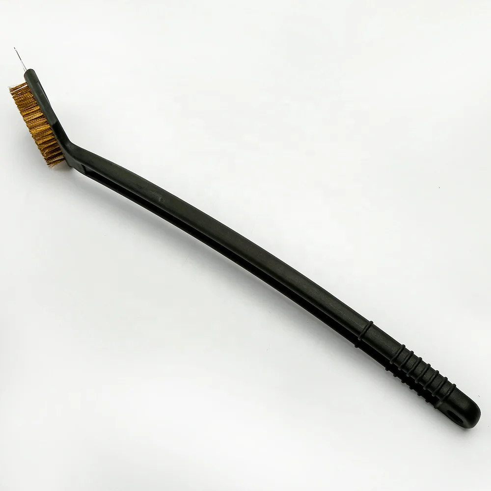 Brush and Scraper  Extended Large Soft Handle and Copper  Bristles  No Scratch Cleaning for Grill Bbq