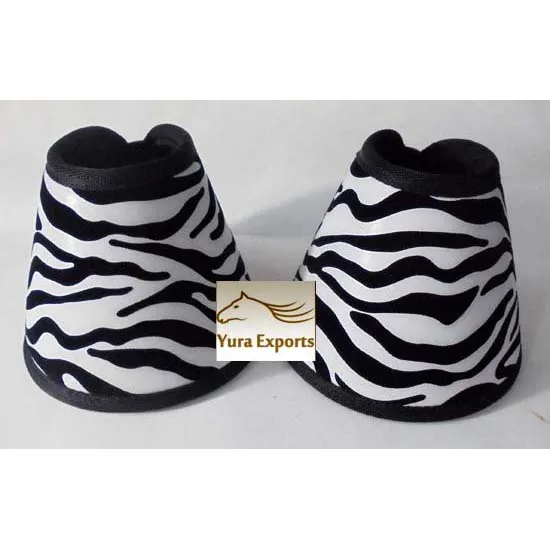 zebra print bell boots