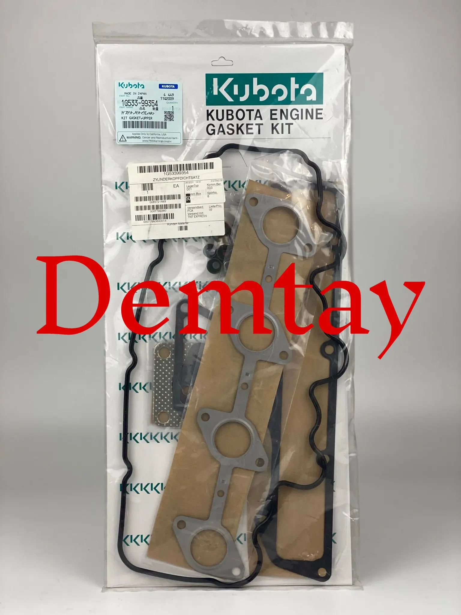 Genuine Kubota Spare Part Kubota V3 Series Engine 1g53399354 Upper Kit
