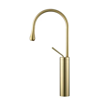Luxury Basin Mixer Faucets European Design Golden Wash Hot and Cold Water Mixer Tap Bathroom Basin Faucet