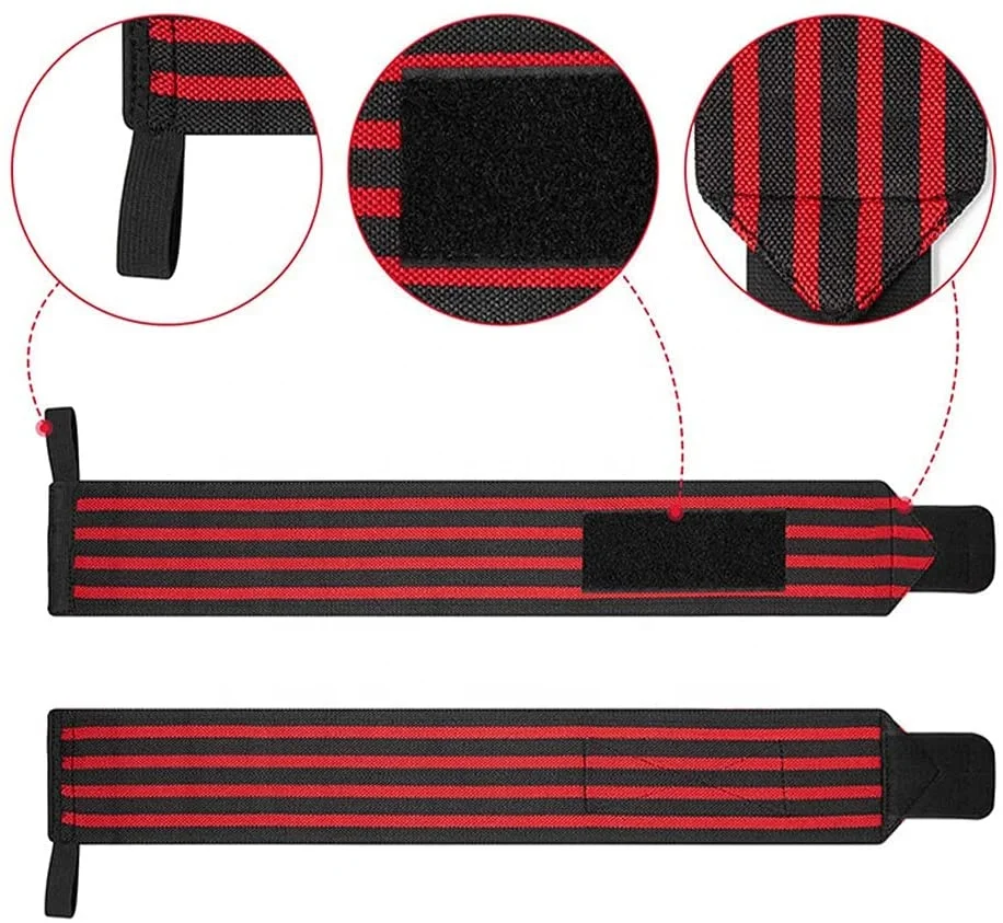 黑红色举重腕带用于举重男女锻炼 | 健身训练 - buy protection wrist