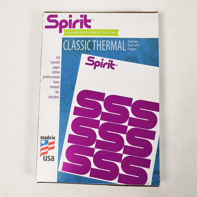 100pcs/box Thermal Stencil Paper Original Spirit Classic Thermal 8.5" X 11" Tattoo Stencil