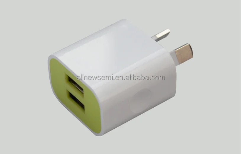 "Australian standard dual USB charger Australian Standard Dual Port USB adapter Australian standard fast dual USB charger "