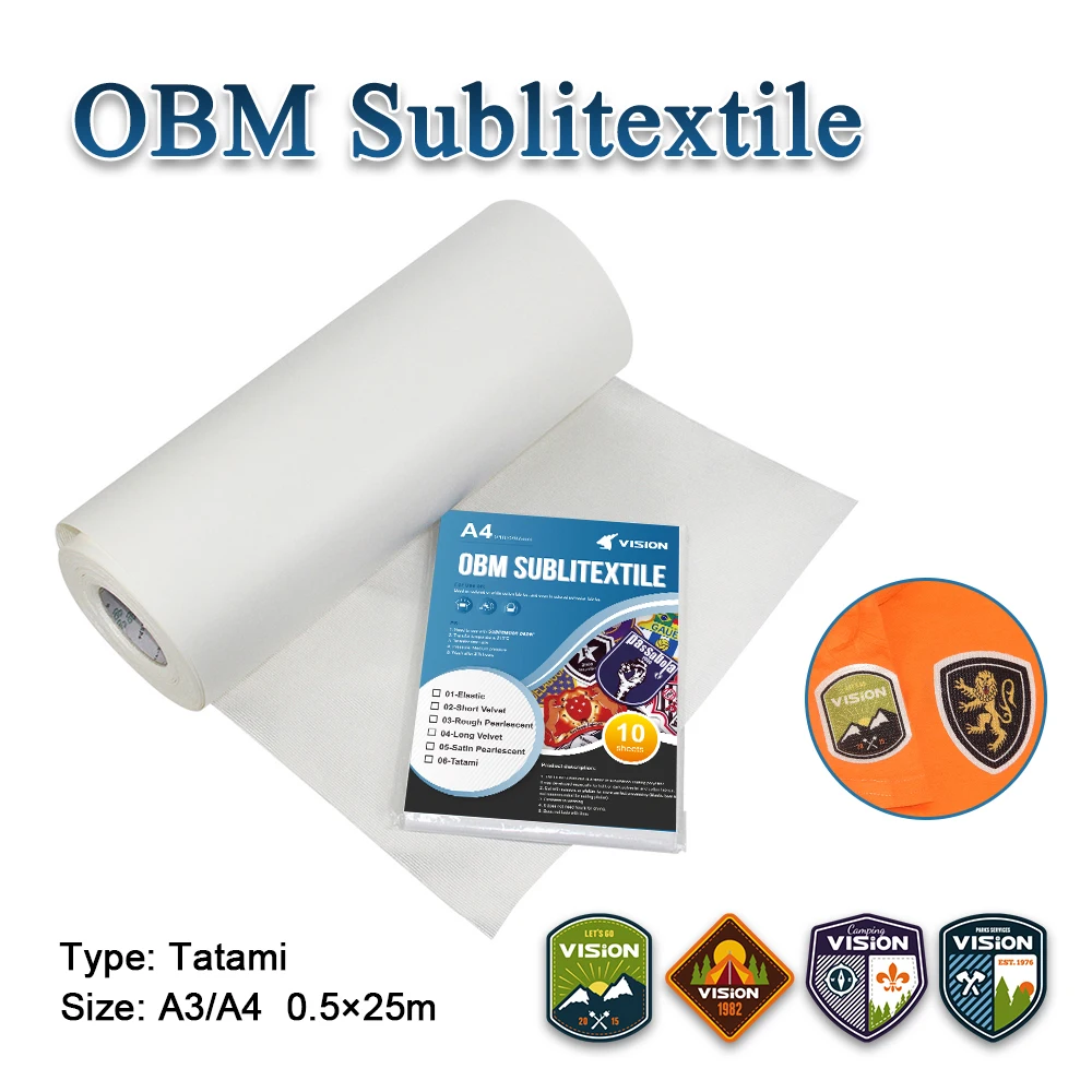 OBM Sublitextile Sublimation Paper on Dark Cotton Tshirt
