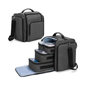 Multifunctional Custom Waterproof  Nylon Cosmetic Bag Travel Makeup Case