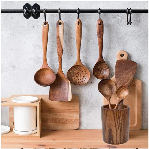 Wholesale Wooden Kitchen Utensil For Kitchen And Cooking 100 Walnut