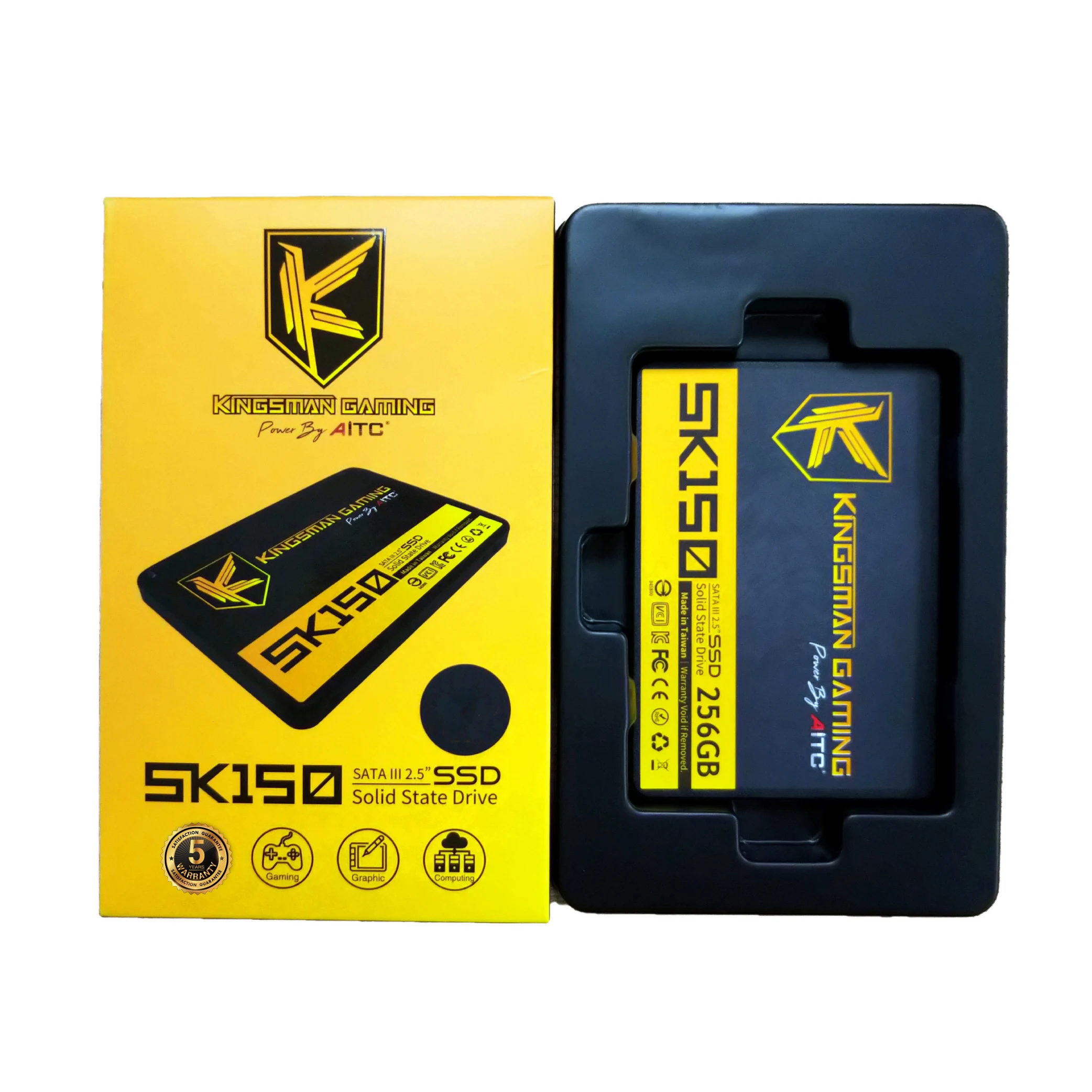 
 3 года гарантии, SSD SATA3 128 ГБ для настольных ПК и ноутбуков  