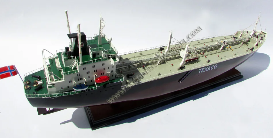 TEXACO STOCKHOLM/BERGEN/BALTIC Wooden Tanker Ship Model Elegant Inflatable Toy Accessory