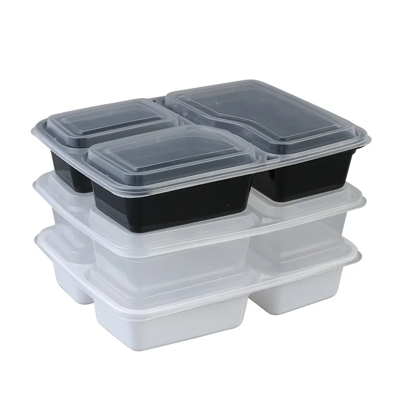 ChefLand 3-Compartment Microwave Safe Food Container with Lid
