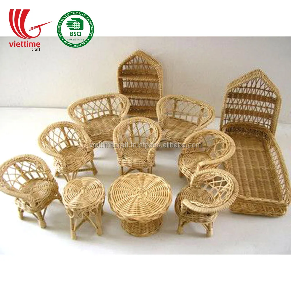 Collection Of Rattan Doll Wicker Furniture Seating Set Bench Doll Chair  Decor Wall Home Wholesale - Buy Rattan Doll Furniture,Barbie Doll Furniture,Rattan  Doll Chair Product on Alibaba.com