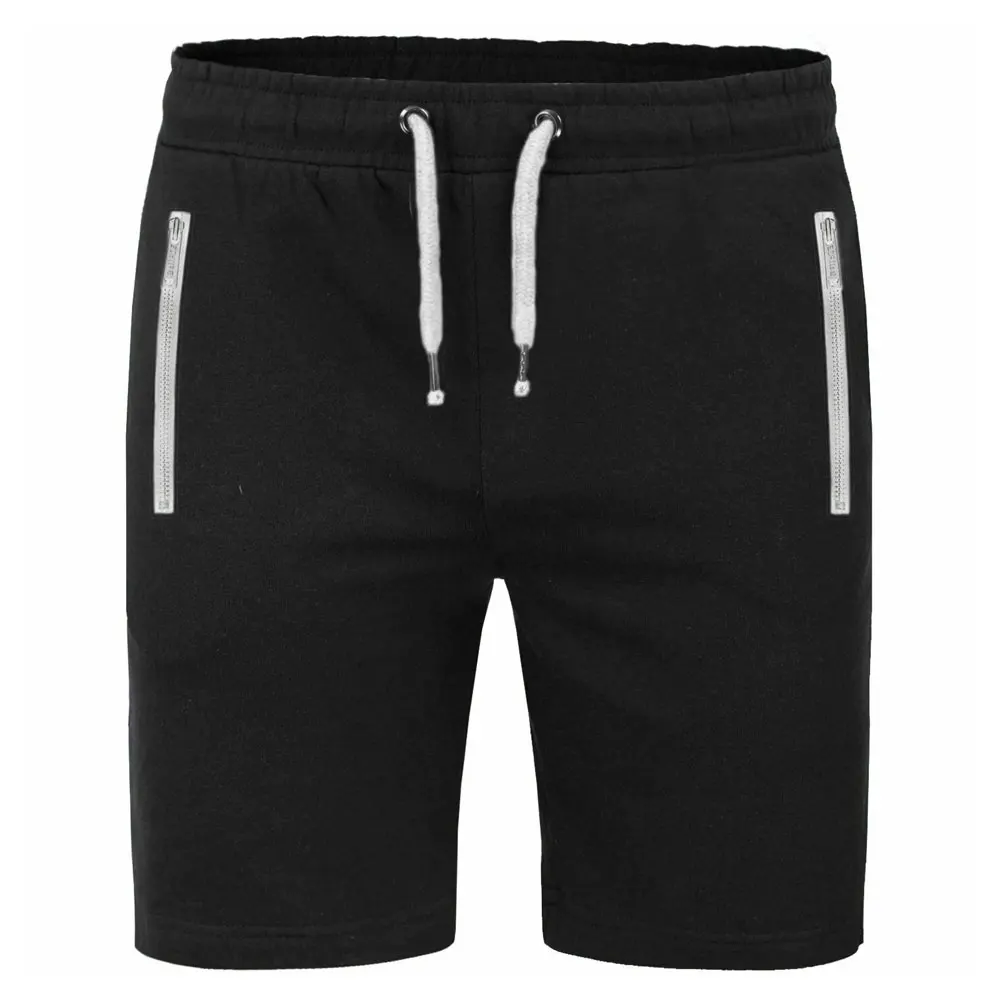 jogger shorts zip pockets