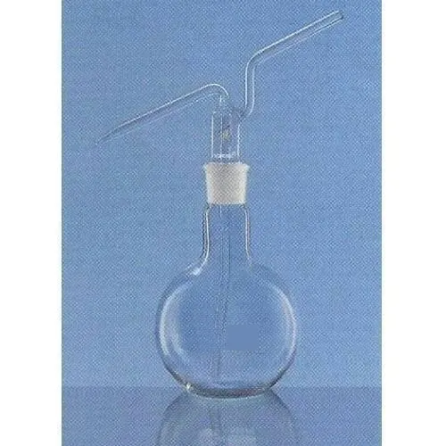 High Quality Washing Bottle - Flat Bottom Flask with Stopper and Inlet & Outlet Glass Tubes for Lab Use in Various Capacity