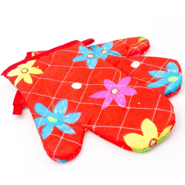 Personalized Oven Mitts for Hotel Use Printed Design Colorful Mitten Multi Purpose