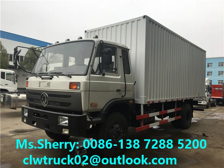 10 Tons 15 Tons DONGFENG Cargo Box Truck Van Truck for Sale in Peru