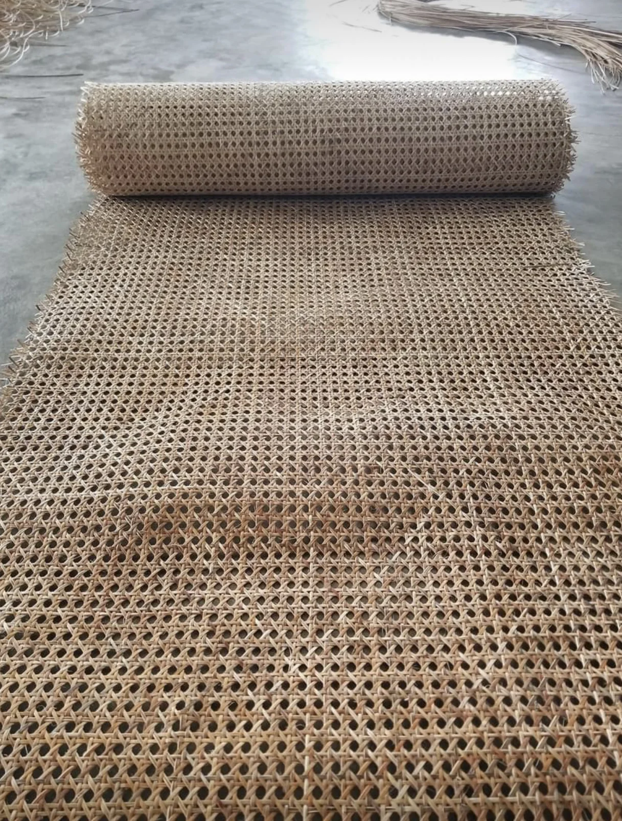 Vietnam Semibleached Rattan bing Rolls cane bing Patterns rattan Cane Mesh Replacement