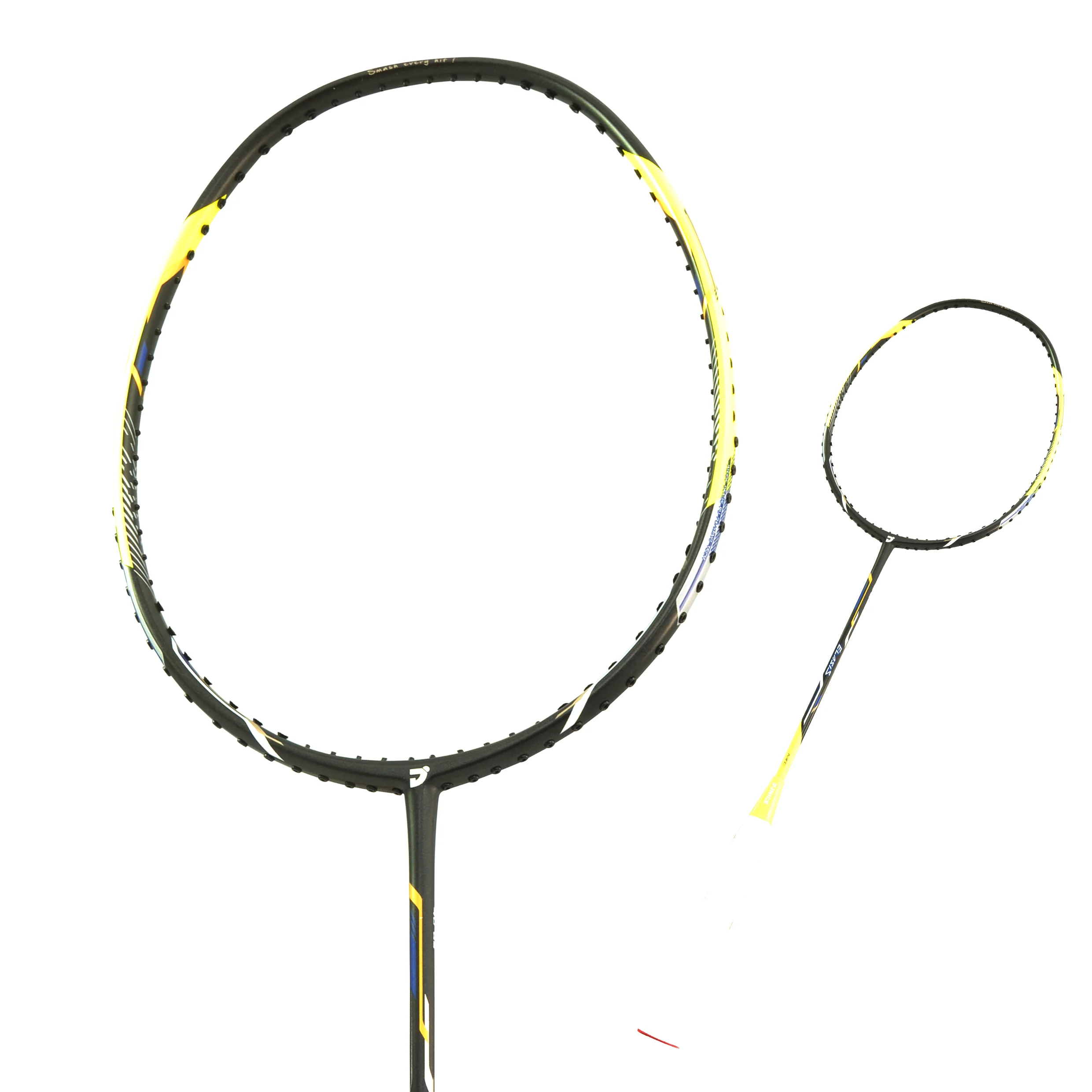 Wholesale Jnice ELASIS YELLOW 30T U-HM Nano Graphite junior badminton racket From m.alibaba