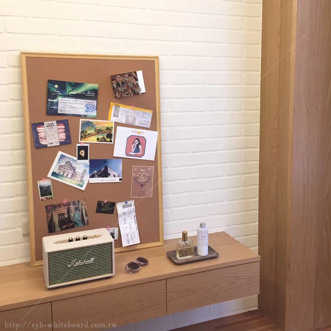 
 Классная Имитация деревянной рамки, булавка для записей, доска из пробки, доска для объявлений, Настенный декор  