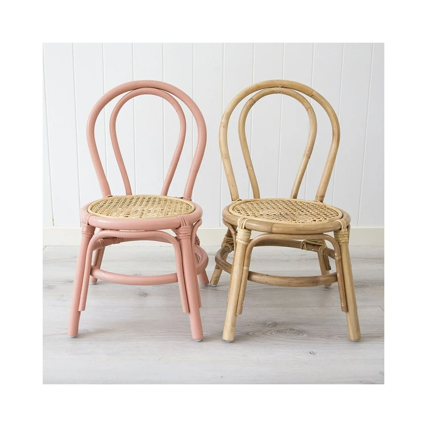 Small Natural Rattan Chair For Kids