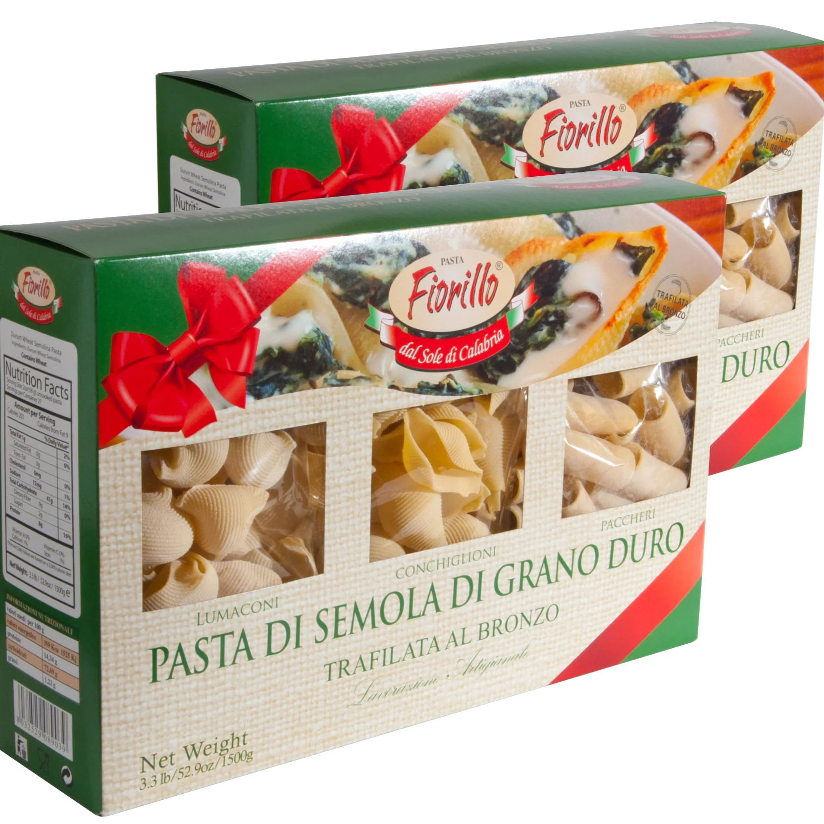 Подарочная коробка, итальянские макароны с макароном и полулиной, г