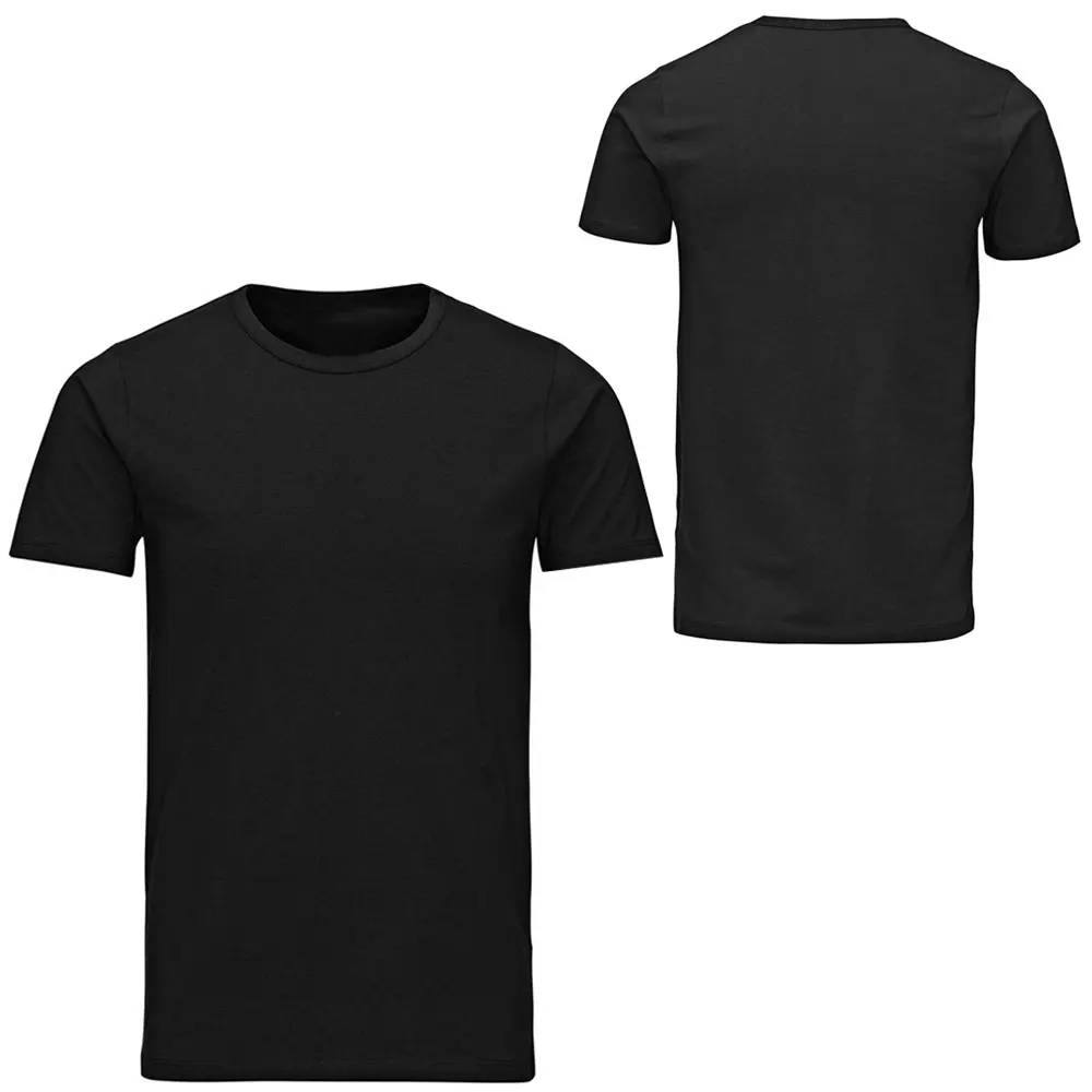 Hommes à Manches Courtes Basic T-Shirt Casual Tee Coton Sports Gym Slim Respirant Tops 