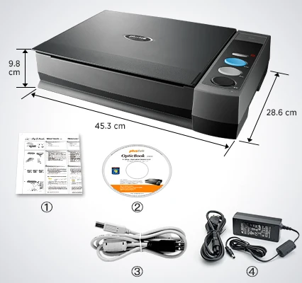 Plustek A4 ブックスキャナー OpticBook 3800L CCDセンサーのフラット 