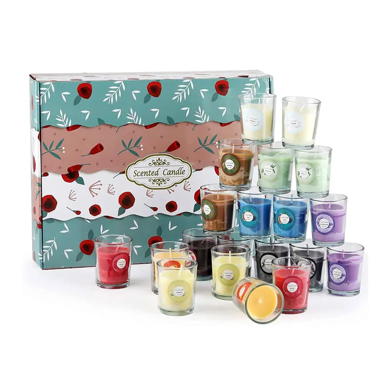 Candles Gift Set Aromatherapy Candles Bulk Made By Soy Wax 2.2 Oz,15