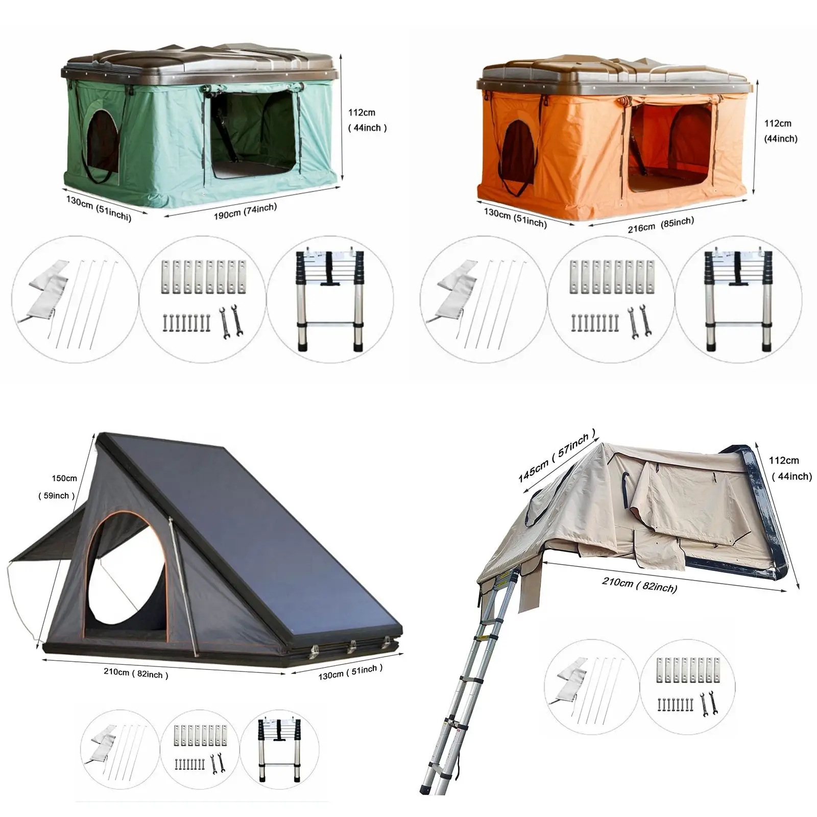 Outdoor Camping Automatic Folding Pop-up Aluminum Hard Shell Car Roof ...