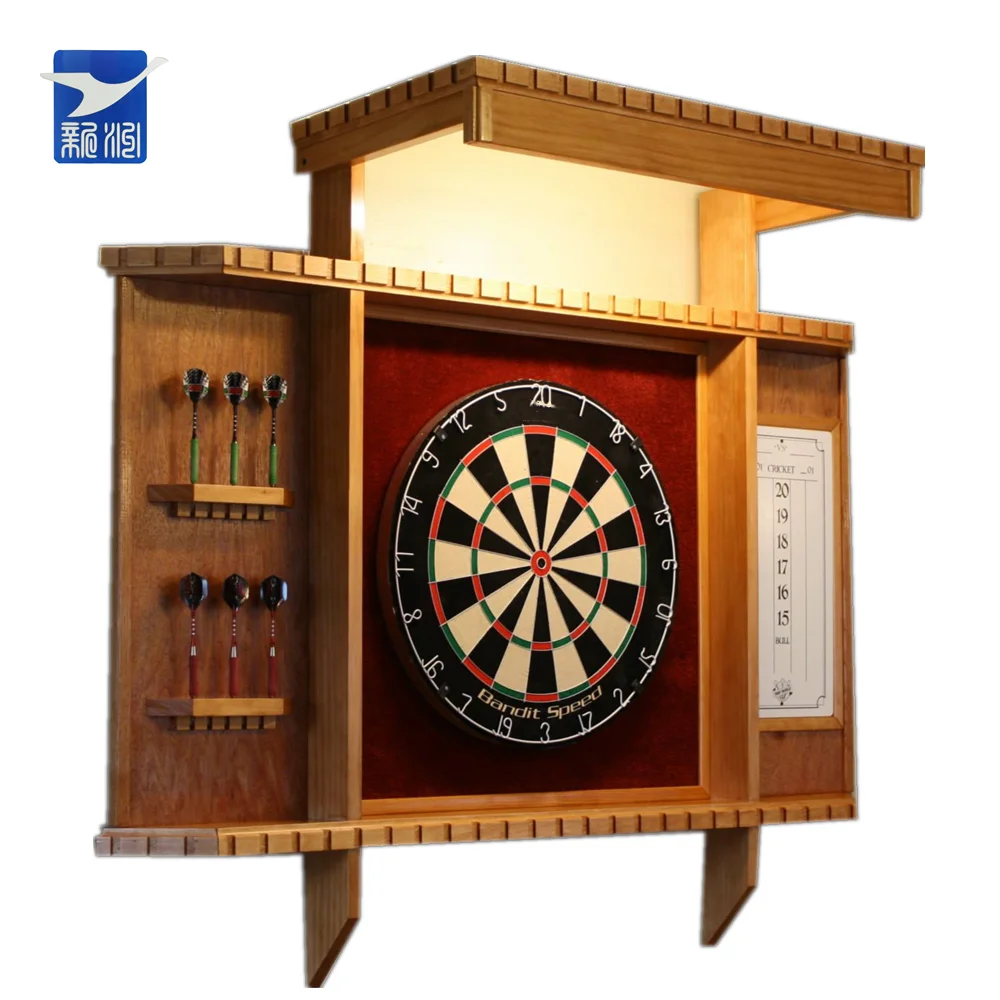 Customized Wall Led Dartboard Cabinets Dart Board Wall Protector Sisal ...