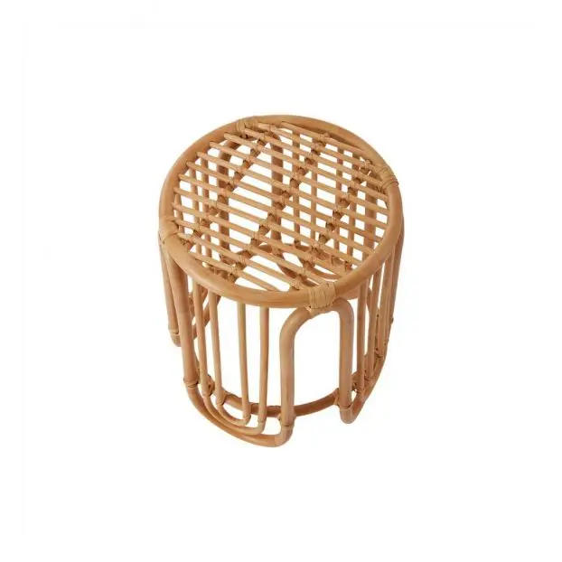 Удивительный круглый итальянский табурет из ротанга, садовый стол и стулья для взрослых, декоративный табурет из ротанга и отвалы, коричневый размер на заказ оптом