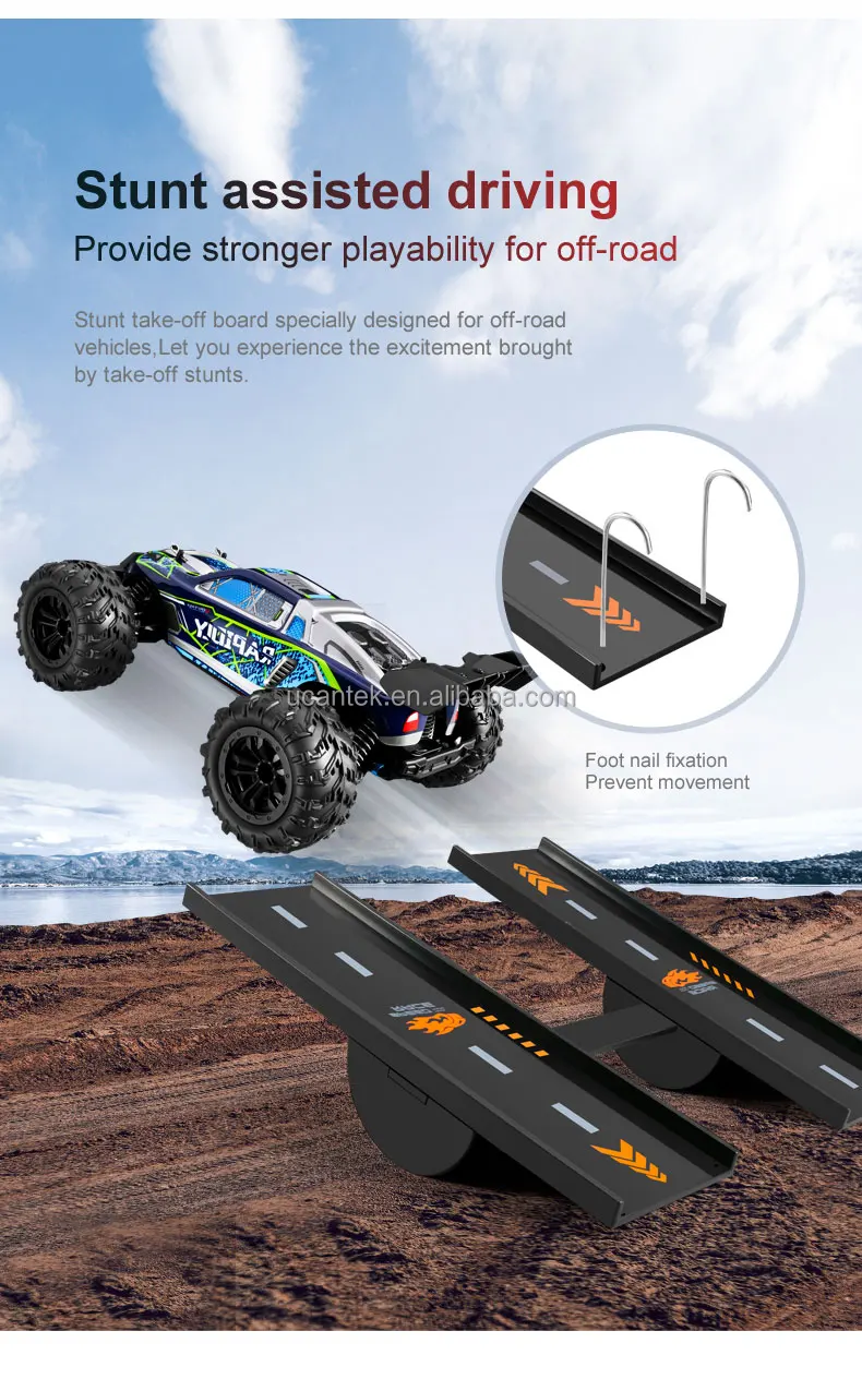 Multiuse Plastic Jumping Ramp For High Speed Racing Remote Control