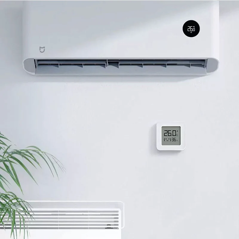 New Mi Temperature Humidity Monitor 2 Smart Digital Thermometer Hygrometer for Mijia App Temperature Humidity Monitor 2 Xiaomi