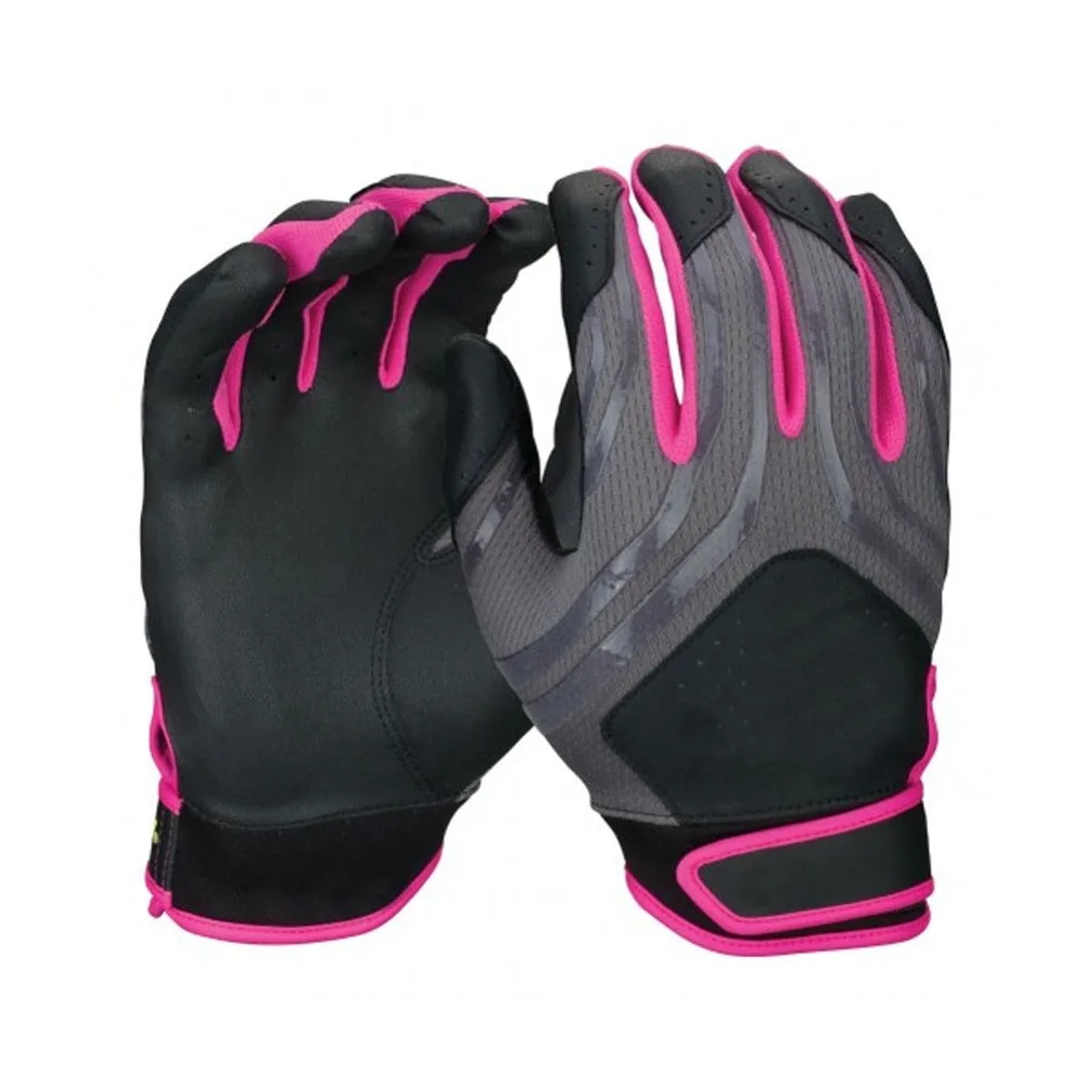 Customized Logo Baseball Batting Gloves 100 Pure Leather Custom High