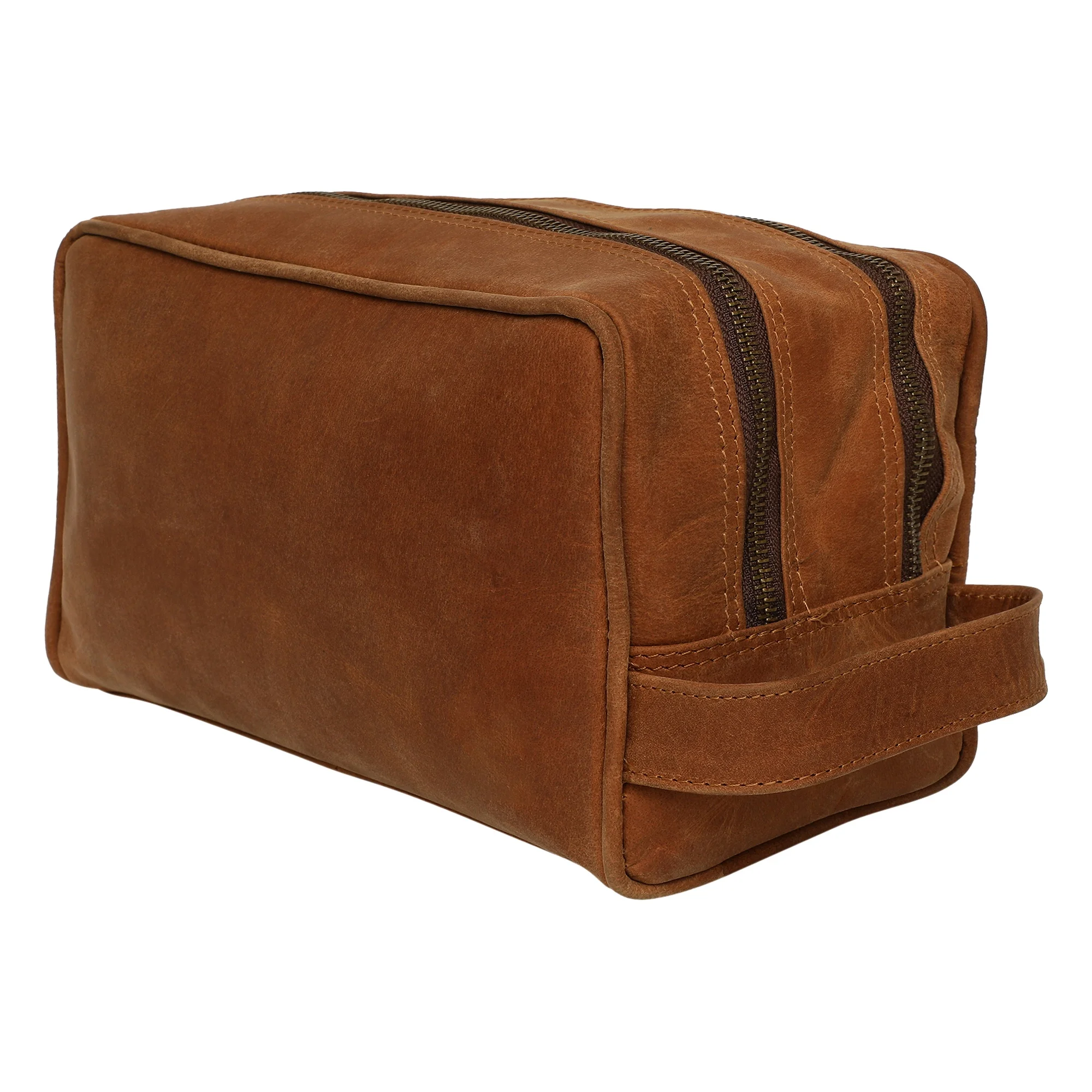 handmade leather dopp kit