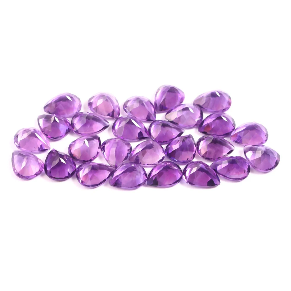8x5mm Pera Facetado genuina amatista púrpura ricos piedra suelta opción Multi-buy 