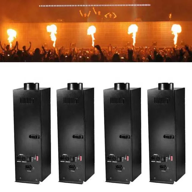 Professional DMX Control Flame Machine Fire Projector Wedding DJ Stage Events Concert Party Wedding Decorations Audio Video