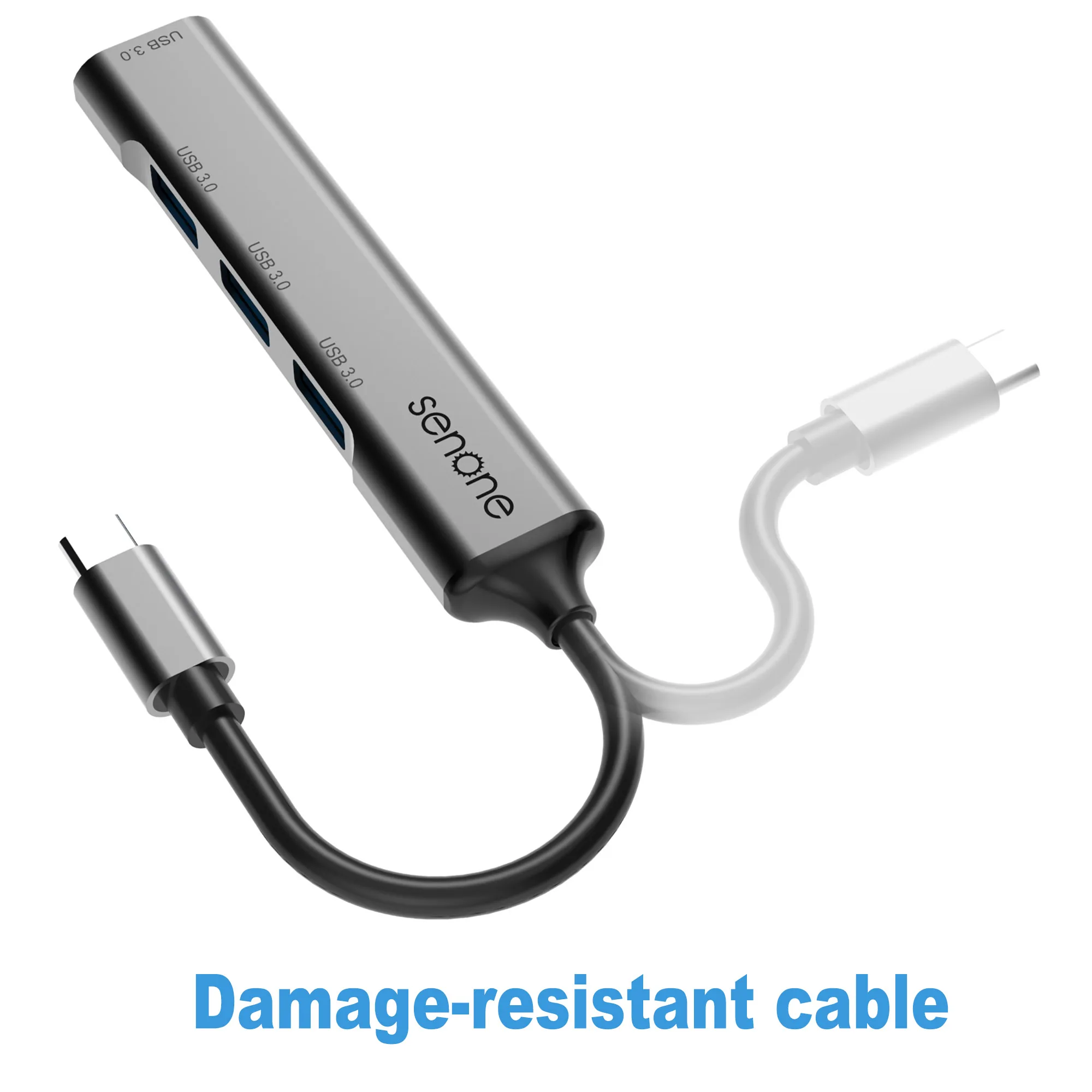 С возможностью нанесения производителем личных Тип C концентратора 4 порта USB-C Тип c док-станция с usb3.0 доставки Зарядное устройство usb кабель с разъемами типа c и usb адаптер