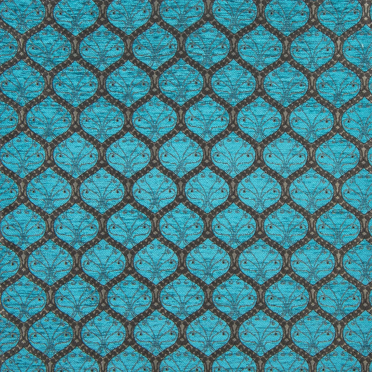 chenille fabric blue