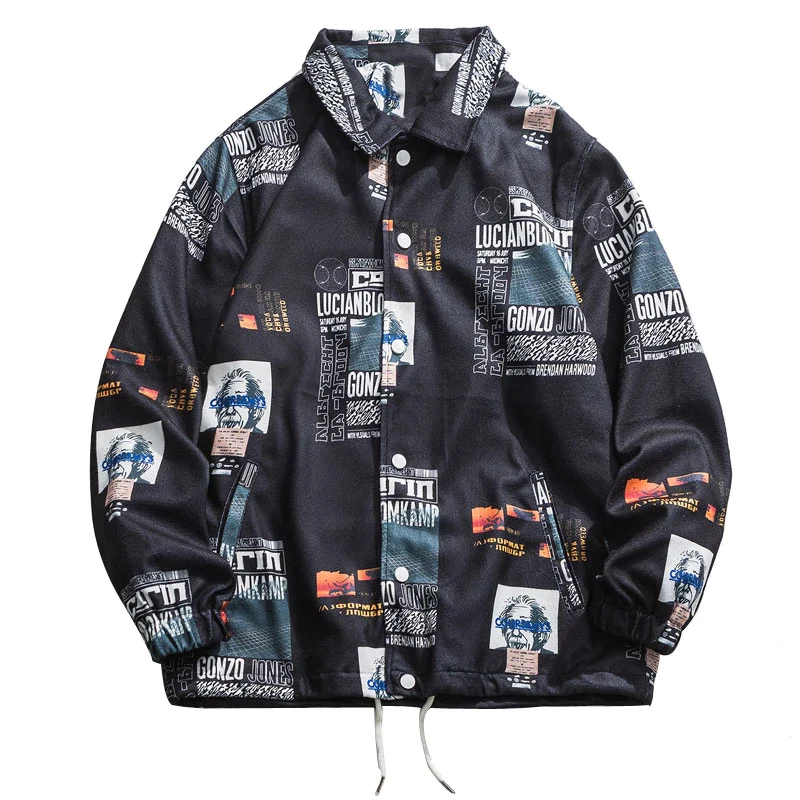 coach jacket full print