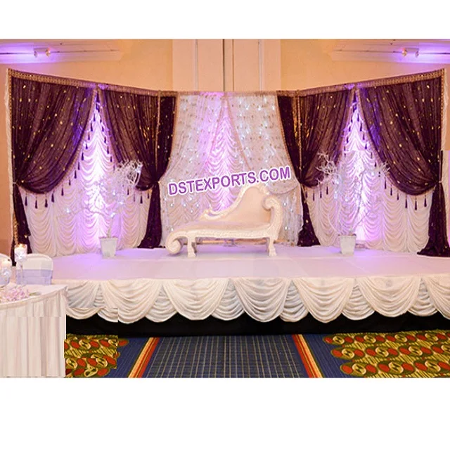 Party Wedding Pleated 10FT Backdrop Décor Drapery Birthday Stage Event Voile 