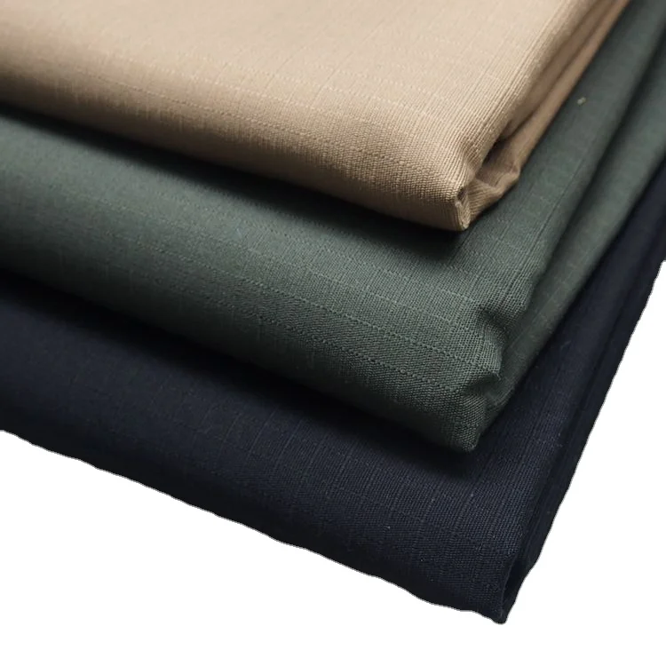 Ripstop Twill Dark Blue Workwear Fabric - 65% Polyester