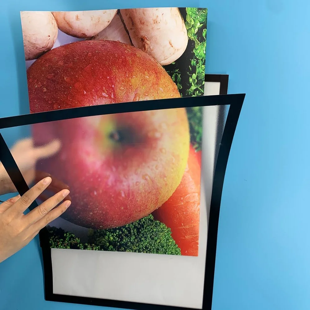 Дешевый самоклеящийся Магнитный сертификат дисплей A3 A4 A5 ПВХ фоторамка черная латунная деревянная настраиваемая