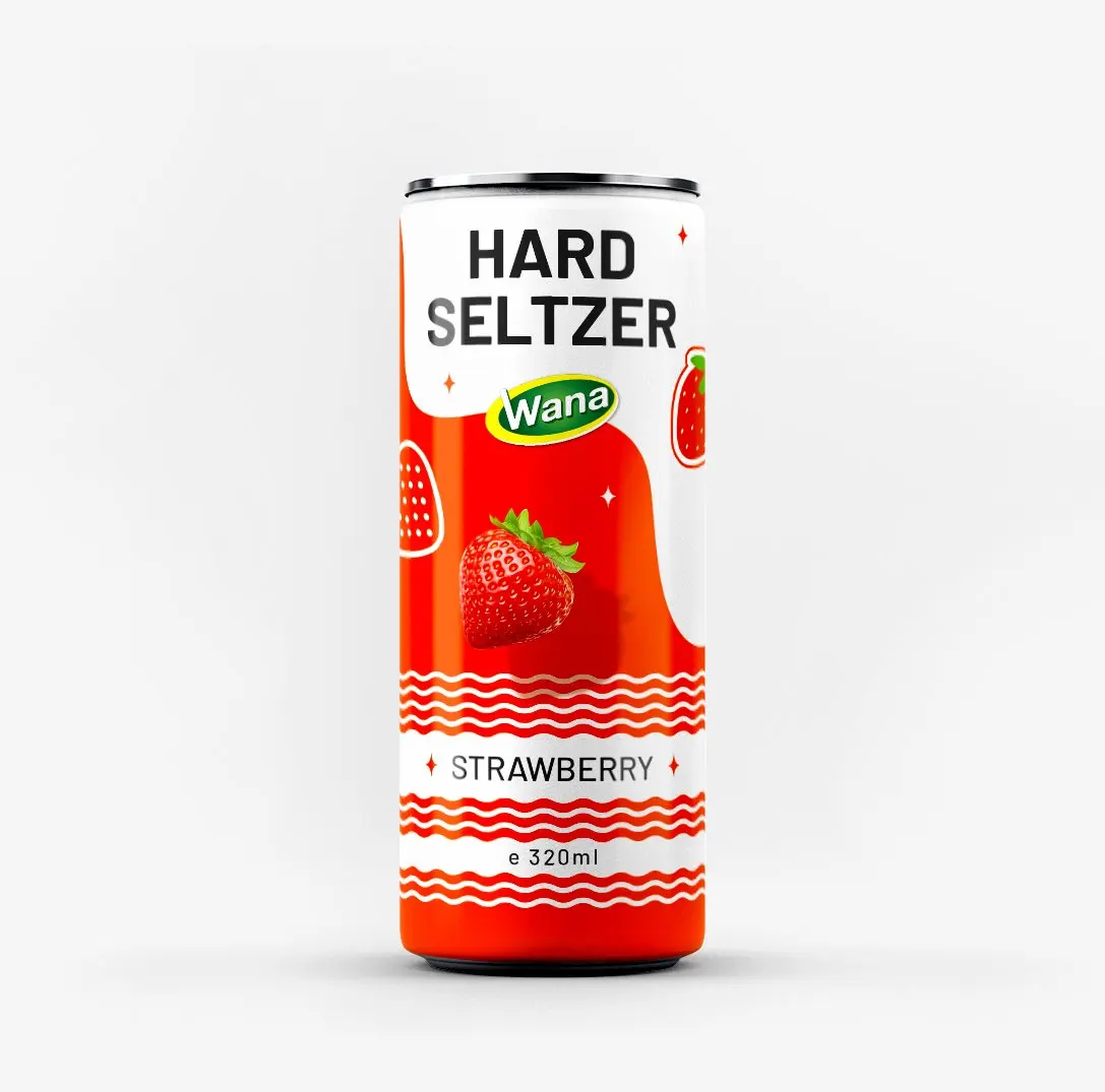 Жесткий спирт Seltzer 5% с ароматом апельсина в консервированных напитках 320 мл-OEM или частная торговая марка
