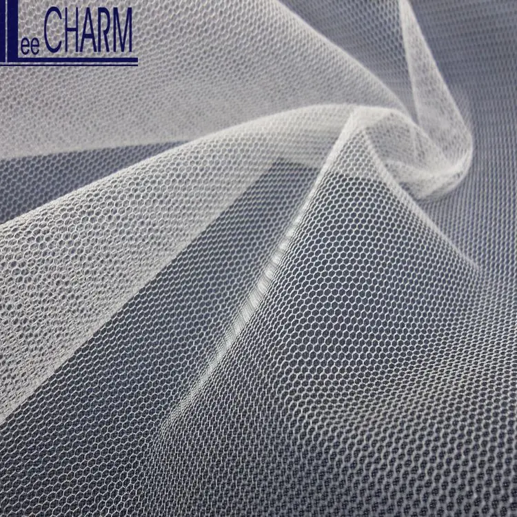 LCY665 100% нейлон 30D розовая Тюлевая ткань