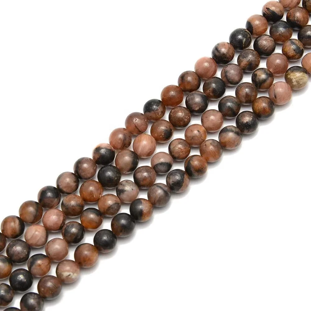 Andalusite Nice 4-12mm Andalusite Smooth Round Gemstone Loose Beads For Jewelry Making - Buy Andalusite Stone Beads Smooth Round Beads Black Beads 