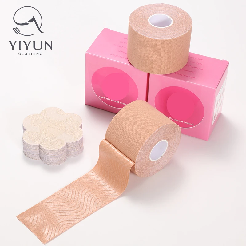 FULLNESS 2 SET Reusable Silicone Bra Lift Tape & Pasties – Plus Size Nipple Covers (Beige/Nude)