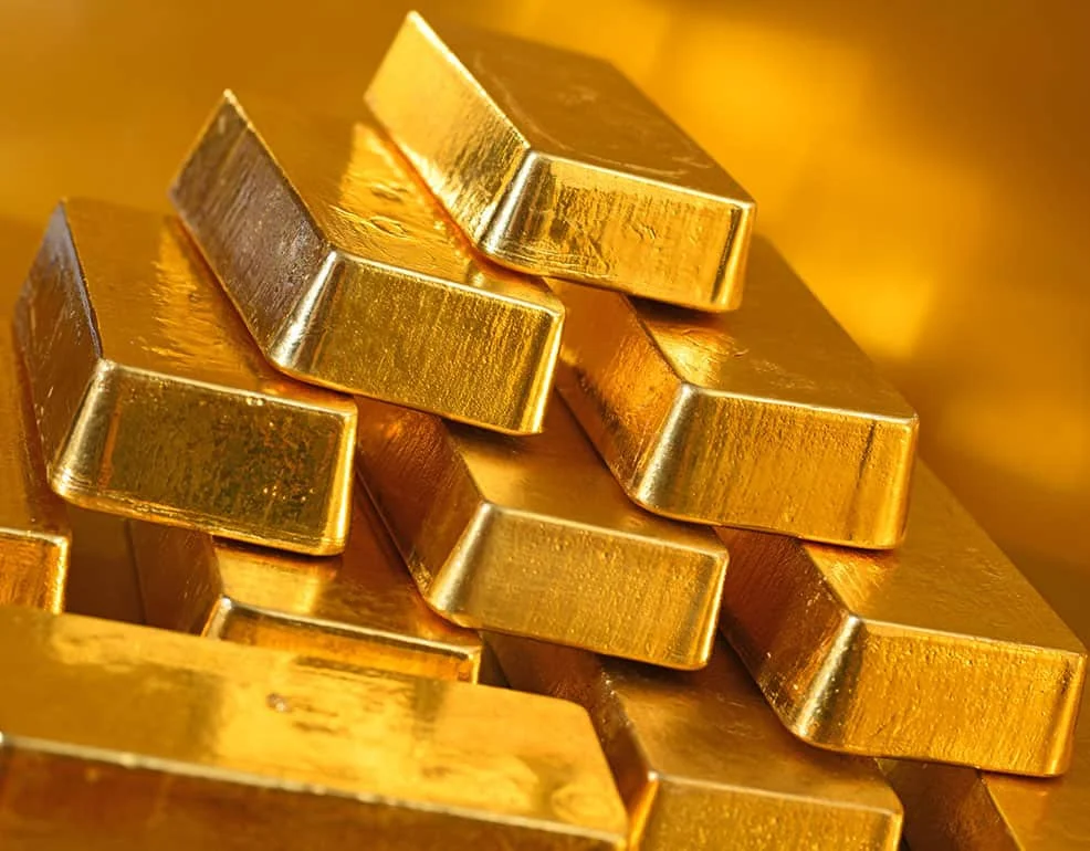 Gold Bars in Gold Bullion 