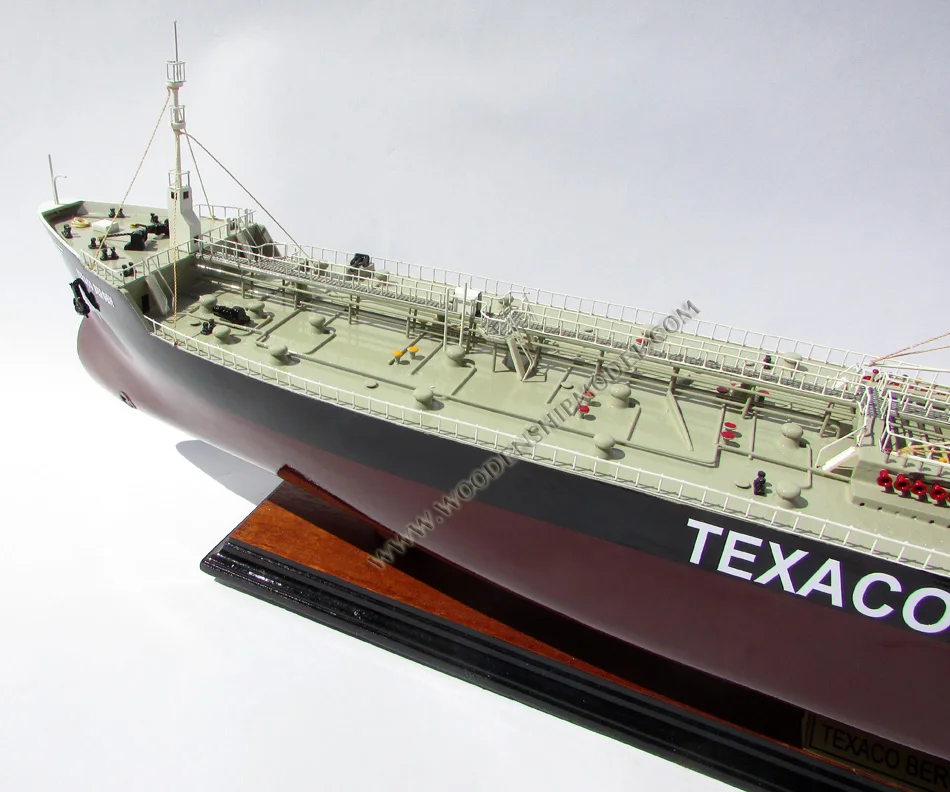 TEXACO STOCKHOLM/BERGEN/BALTIC Wooden Tanker Ship Model Elegant Inflatable Toy Accessory